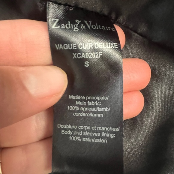 Zadig & Voltaire Lambskin Silk Blazer - Picture 7 of 7